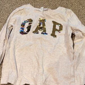 GAP Women's Sequin Logo Belt - Gold